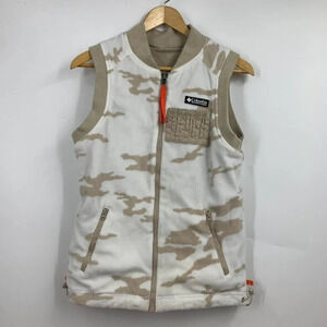 Columbia Women's Fishing Fleece Wm9919 Field Roc Reversible‎ Vest Size XXS